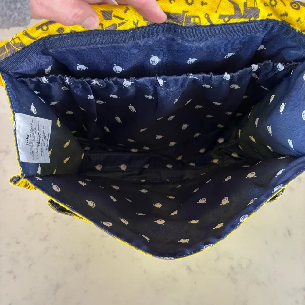 Tula Yellow Construction Themed Backpack‎